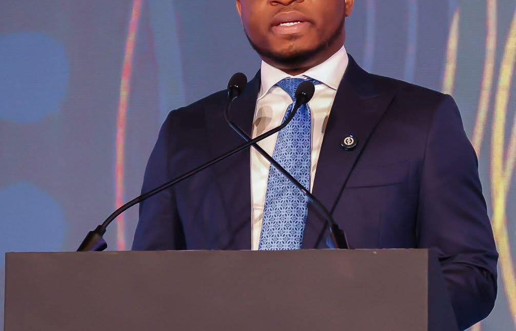 Sammy Gyamfi speaking on responsible gold at the Dubai Gold Conference 2025