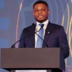 Sammy Gyamfi speaking on responsible gold at the Dubai Gold Conference 2025