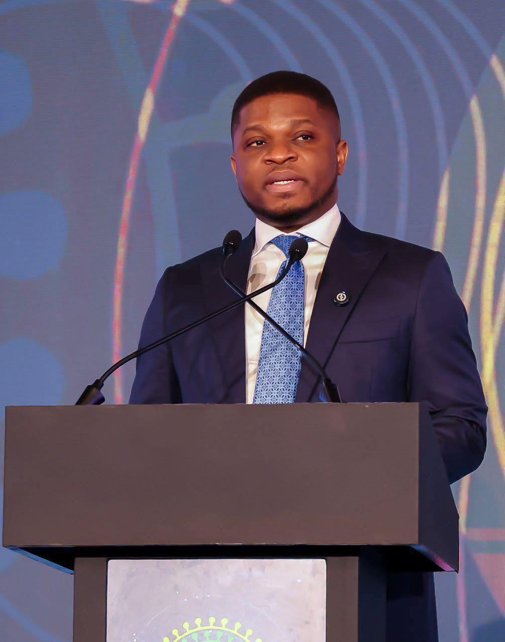 Sammy Gyamfi speaking on responsible gold at the Dubai Gold Conference 2025